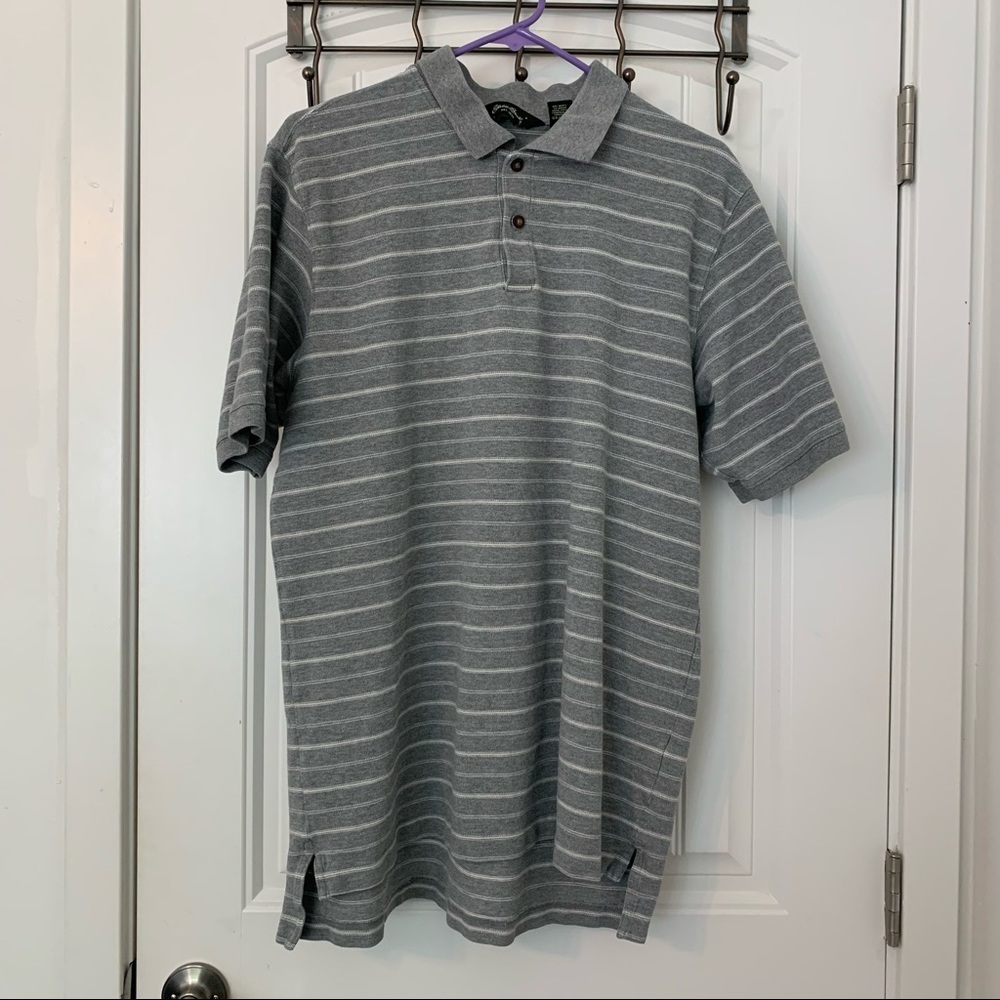 Eddie Bauer striped men’s shirt sleeve